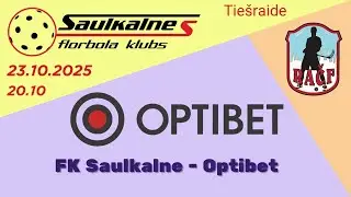 Florbols RAČF. Saulkalne - Optibet.  Rīgā, 23.10.2025.