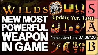 Monster Hunter Wilds - New BEST Highest Damage Weapon in Game - AT Arkveld Tier List Ranked Guide!
