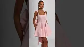 The Perfect🥀 Our RUE Mini Dress In Blush💕 #fashion #model #beauty #style #outfit #shorts