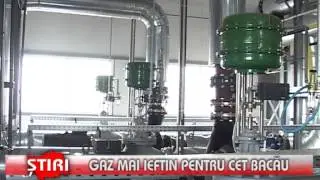 Gaz mai ieftin pentru CET Bacau - www.1tvbacau.ro ( 15.04.2013 )