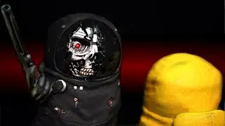 Сделать реальностью Among us Терминатор Impostor Скульптура Timelapse - T800 T1000