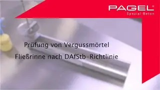 Flie&szlig;rinne nach DAfStb-Richtlinie | PAGEL Spezial-Beton