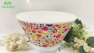 Bamboo Fiber Salad Compostable Bowls - Reusable,Biodegradable,Eco Friendly