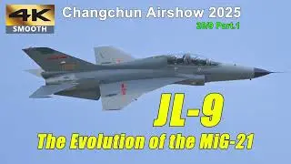 The Evolution of Mig-21: PLAAF JL-9 trainer @ Changchun Airshow  20/9/25 Part.1