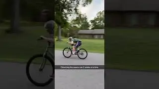 motorized bike stock top speed run (32 mph)