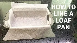 HOW TO FOLD BAKING PAPER FOR LOAF TIN | How to Line a Loaf Pan with Parchment Paper