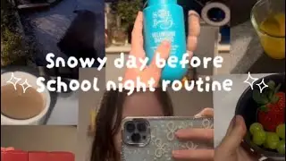 Night before school snowy routine #coopaloopz #grwm #2026 