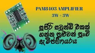 PAM8403 3W+3W Amplifire Module review Sinhala