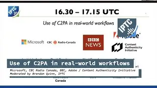 Use of C2PA in real-world workflows - IPTC Photo Metadata Conference 2022