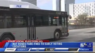 KAT buses offer fare-free rides to early voting locations