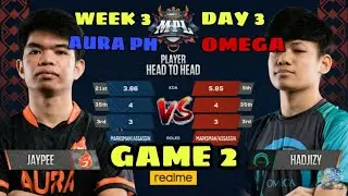 [GAME 2] - AURA PH VS OMEGA MPL PH REGULAR SEASON 6 WEEK 3 DAY 3