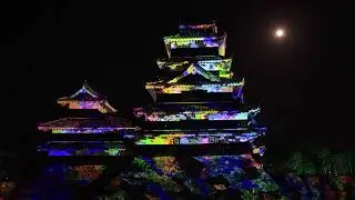 「国宝 松本城天守 プロジェクションマッピング 2024-2025」＜第３期：春、咲き誇る花々＞