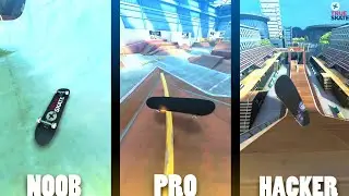 Noob Vs Pro Vs Hacker | True Skate