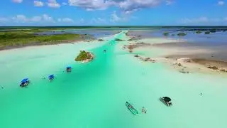 BACALAR  y el CANAL DE LOS PIRATAS !! mi primer vuelo de prueba  DJI AVATA 2