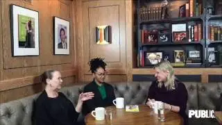 HARRIET HARRIS & CRYSTAL DICKINSON interview Live From the Library at NYC's The Public Theater
