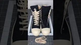 Как зашнуровать кроссовки Rick Owen #шорты #кроссовки