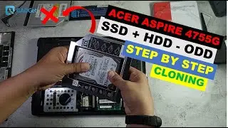 Cara Memasang SSD dan HDD pada Laptop Acer Aspire 4755G dengan HDD Caddy