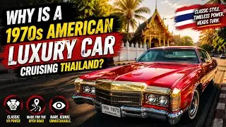 Why is a 1970s American luxury car cruising Thailand? 🇹🇭  What is it? Megatron Transformer? 