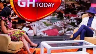 SERWAA AMIHERE SITS WITH NANA KWAME BEDIAKO ( FREEDOM)