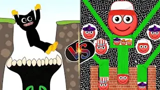 🎯 HIDE BALL brain 🧠 teaser games 🆚 Huggy story - huggy wuggy story gameplay part 1 #hideball