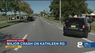 Deadly crash involving motorcycle shuts down part of Kathleen Road in Lakeland