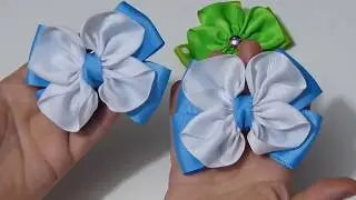 Como Hacer MOÑO / LAZO  pequeños de listón paso a paso🎀🐜 Moños Pequeños sencillos