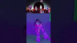 POP/STARS but make it GLOW IN THE DARK #justdance2025 #facepaint