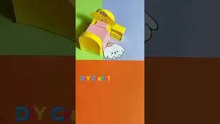 DIY Miniature Paper Bed #diy #craft #handmade #ideas #creative #tutorial #shorts #shortvideo