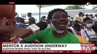 Mentor X Audition Underway: Audition Makes Final Stop In Accra