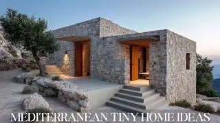 Greek Tiny House on Hillside | Minimalist Stone & Whitewashed Home Design Inspiration