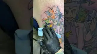 Professor oak tattoo!! #professoroak #pokemon #chattanooga #logantattooist #tattoos