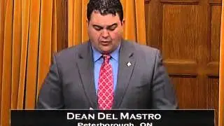 March 25, 2014- MP Del Mastro addresses the House regarding former Finance Minister, Jim Flaherty