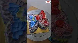 Beautiful Butterfly Shape Cake Decoration | Easy & Elegant Cake Design  #cake #cakedecoratingideas
