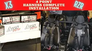 4 point harness complete install-Aces Racing Harness Maverick X3, Rzr