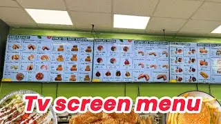 Design Modren Style Restaurants Tv Screens Menu,Video Menu Board || How to Make Menu For Restaurants