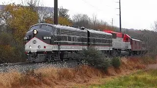 RBMN Railroad Fall Foliage F-Units with RDC Excursion Train