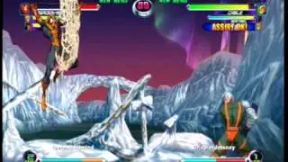MVC2 XBLA Ranked #3 Gambit Ken Spider-Man VS Cable Sentinel Captain Commando