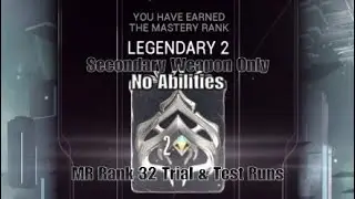Warframe - Mastery Rank 32 Practice & Test (Secondary Weapon Only)
