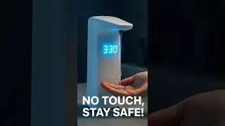 Touchless Soap Dispenser with LED Timer &ndash; Stay Germ-Free in Style! #shorts #uploadyoutubevideos