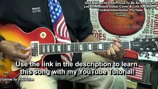 Proud To Be An American God Bless USA Lee Greenwood Guitar Cover Lesson Link @EricBlackmonGuitar