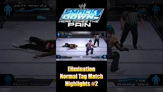 Jeff Hardy & Matt Hardy vs. Jey Uso & Jimmy Uso | Elimination Normal Tag Match | Highlights #2🔥🔥🔥