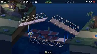 Glowing Gorge - Poly Bridge 2