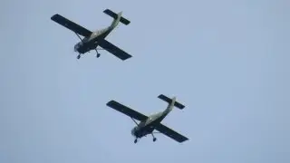 Two Saab T-17 Supporter in formation