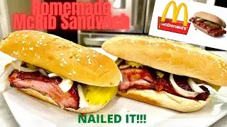 Homemade McDonalds McRib Sandwich
