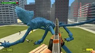 ESCAPE FROM THE TERRIFYING HUGGY WUGGY MONSTER FROM POPPY PLAYTIME IN THE HAUNTED CITY | GARRY'S MOD
