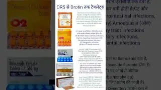ORS, O2, Amicline, Azax, Drotin | फायदे, नुकसान और सावधानियाँ हिंदी में