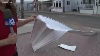 Mesa storm damage during monsoon 2018