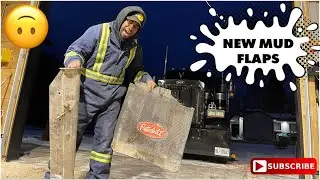 INSTALLING NEW MUD FLAPS ON 2000 PETERBILT 379