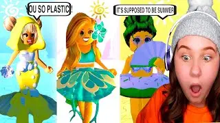 Я попробовал испытание «Двухцветный наряд».. Обновление Roblox Royale High Summer Edition