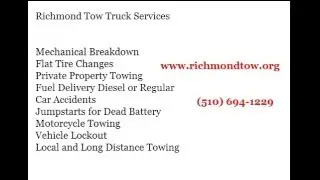 Richmond, CA Tow Truck